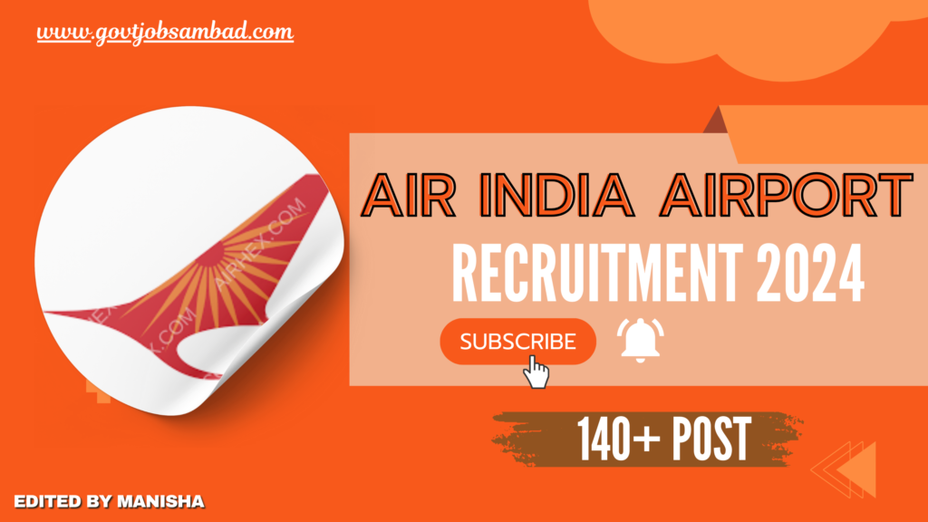 Air India Airport Services Recruitment 2024 for Apply now