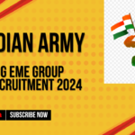 Indian Army DG EME Group C Recruitment 2024 Notification Out for 625 Group C Vacancies